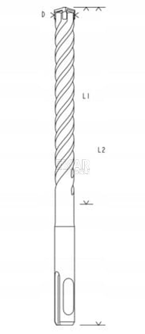 Wiertło do betonu SDS-Plus 5 110mm Bosch 2608833771 - zdjęcie nr 3