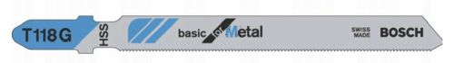 Brzeszczot do wyrzynarki BOSCH Basic for Metal T118 G 2608631012