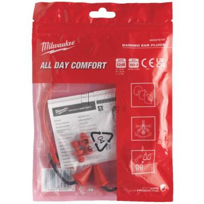 Zatyczki przeciwhałasowe do uszu na pałąku stopery Milwaukee 4932478135 - zdjęcie nr 3