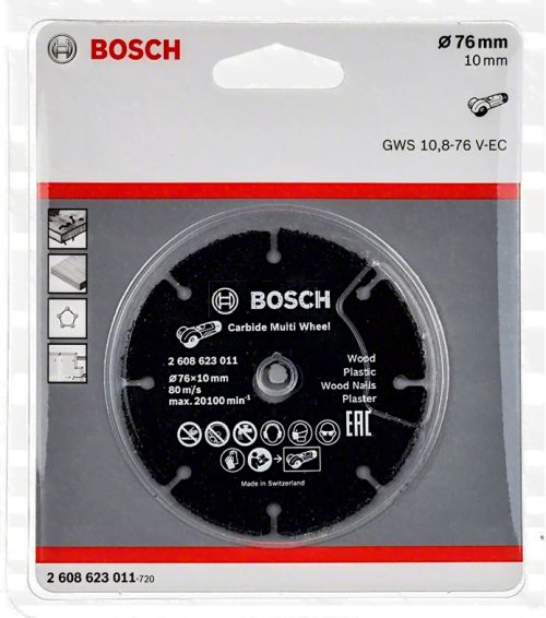 Tarcza uniwersalna BOSCH 76mm (do GWS 12V) 2608623011 - zdjęcie nr 2