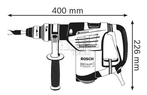 Młotowiertarka SDS-Plus BOSCH GBH 4-32 DFR 0611332101 4,2J 900W + uchwyt + walizka - zdjęcie nr 3