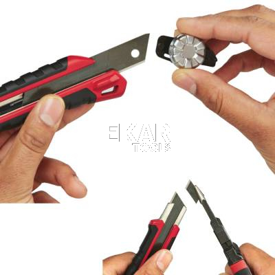 Nóż z łamanym ostrzem 18mm Milwaukee 48221961 - zdjęcie nr 3