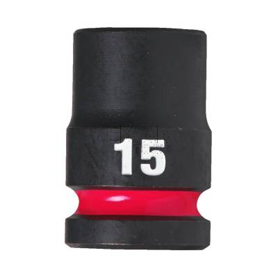 Nasadka udarowa krótka 1/2 15x38mm SHOCKWAVE Milwaukee 4932480309 - zdjęcie nr 2