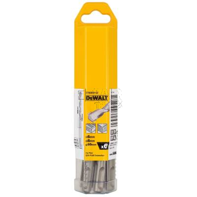 Zestaw 6 wierteł do betonu 6-10mm SDS-Plus DeWalt DT60302 - zdjęcie nr 4