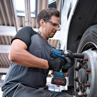 Klucz udarowy BOSCH GDS 18V-1050 H 06019J8502 3/4 1050Nm + 2x8Ah + L-BOXX - zdjęcie nr 4