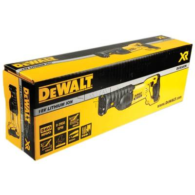 Piła szablasta lisica akumulatorowa 18V DeWalt DCS380N - zdjęcie nr 3