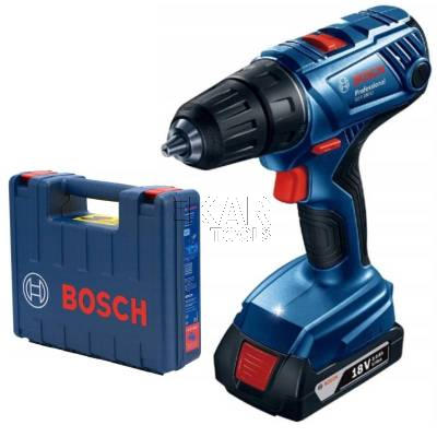 Wkrętarka BOSCH GSR 180-LI 18V + 2x2.0 Ah + walizka + wiertła - zdjęcie nr 2