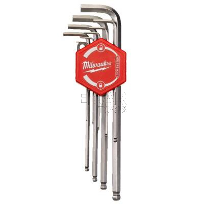 Zestaw 9 kluczy sześciokątnych HEX z kulką Milwaukee 4932478621 - zdjęcie nr 2