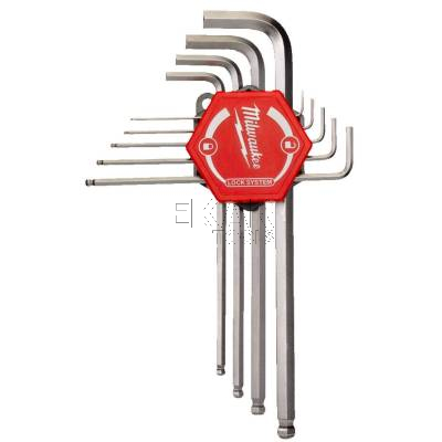 Zestaw 9 kluczy sześciokątnych HEX z kulką Milwaukee 4932478621 - zdjęcie nr 3