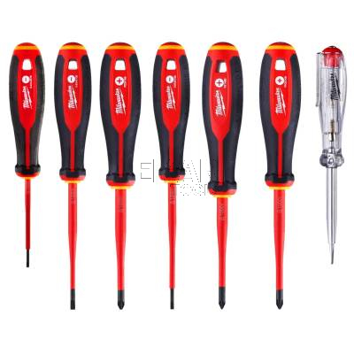Zestaw 7 wkrętaków izolowanych VDE SL/PH/PZ Milwaukee 4932478738 - zdjęcie nr 2