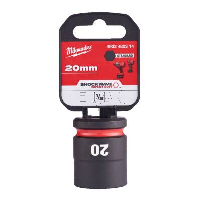 Nasadka udarowa krótka 1/2 20x38mm SHOCKWAVE Milwaukee 4932480314 - zdjęcie nr 3
