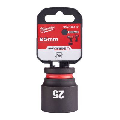 Nasadka udarowa krótka 1/2 25x42mm SHOCKWAVE Milwaukee 4932480319 - zdjęcie nr 3