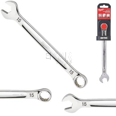 Klucz płasko-oczkowy 15mm Milwaukee MAX BITE 4932471523