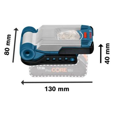 Lampa akumulatorowa latarka BOSCH GLI 14,4 V 420lm 0601443400 - zdjęcie nr 2
