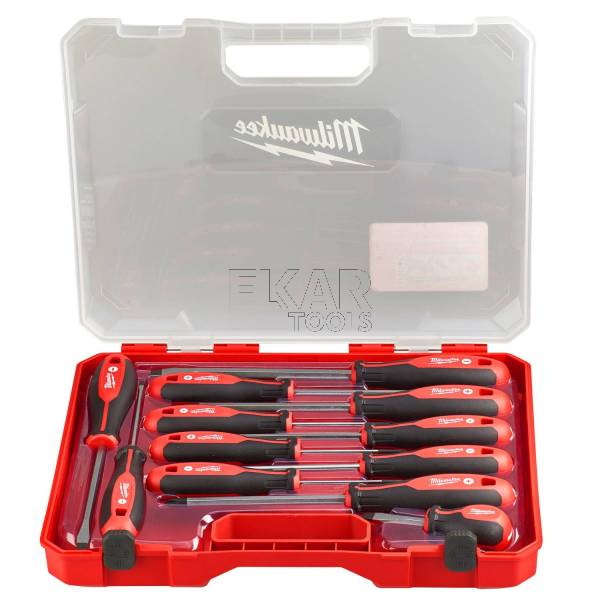 Duży zestaw 12 wkrętaków w walizce PH/PZ/SL Milwaukee 4932472003 - zdjęcie nr 3