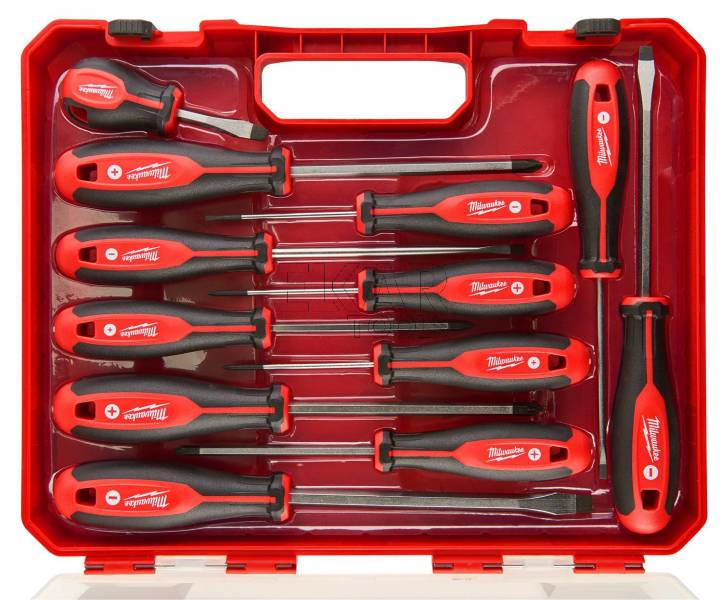 Duży zestaw 12 wkrętaków w walizce PH/PZ/SL Milwaukee 4932472003 - zdjęcie nr 4