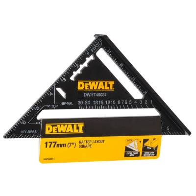 Kątownik ciesielski 177mm przymiar dekarski DeWalt DWHT46031-0 - zdjęcie nr 2