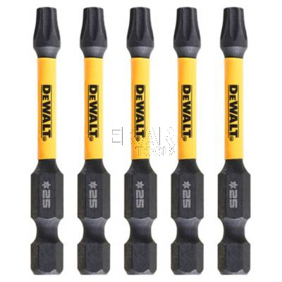 Zestaw 5 bitów udarowych T25 57mm EXTREME DeWalt DT7396T - zdjęcie nr 2