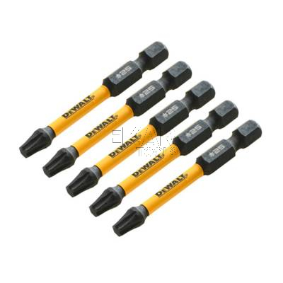 Zestaw 5 bitów udarowych T25 57mm EXTREME DeWalt DT7396T - zdjęcie nr 3