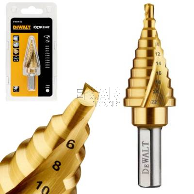 Wiertło stożkowe stopniowe do metalu 4-22mm DeWalt DT90246