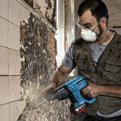 Młotowiertarka akumulatorowa SDS-Plus BOSCH GBH 180-LI 2J 18V + 2x4Ah + walizka - zdjęcie nr 4