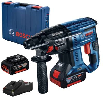 Młotowiertarka akumulatorowa SDS-Plus BOSCH GBH 180-LI 2J 18V + 2x4Ah + walizka
