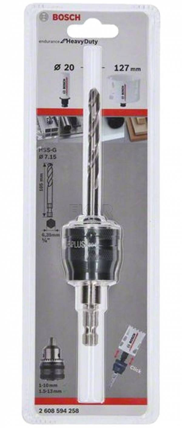 Adapter Trzpień Power-Change Plus 3/8 z wiertłem HSS-G 7,15x105mm BOSCH 2608594258 - zdjęcie nr 2