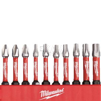 Zestaw 10 bitów udarowych PH/PZ/TX 50mm Milwaukee SHOCKWAVE 4932480941 - zdjęcie nr 2