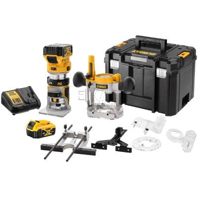 Frezarka górnowrzecionowa DeWalt DCW604P2 8mm + 2x5Ah + walizka - zdjęcie nr 2