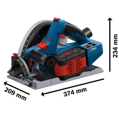 Zagłębiarka akumulatorowa BOSCH GKT 18V-52 GC 06016B4000 140mm + L-BOXX - zdjęcie nr 2