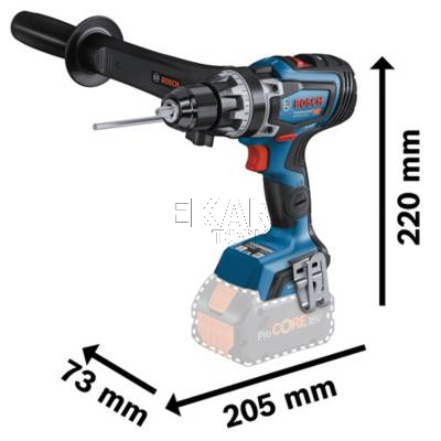Wiertarko-wkrętarka BOSCH GSR 18V-150 C 06019J5005 + 2x8Ah + L-BOXX - zdjęcie nr 2