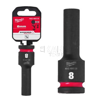 Nasadka udarowa długa 1/2 8x78mm SHOCKWAVE Milwaukee 4932480326
