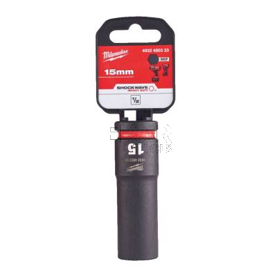Nasadka udarowa długa 1/2 15x78mm SHOCKWAVE Milwaukee 4932480333 - zdjęcie nr 3