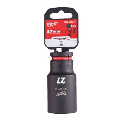 Nasadka udarowa długa 1/2 27x78mm SHOCKWAVE Milwaukee 4932480345 - zdjęcie nr 3