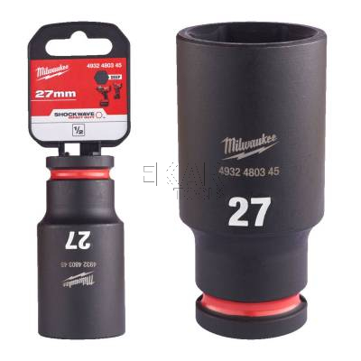 Nasadka udarowa długa 1/2 27x78mm SHOCKWAVE Milwaukee 4932480345