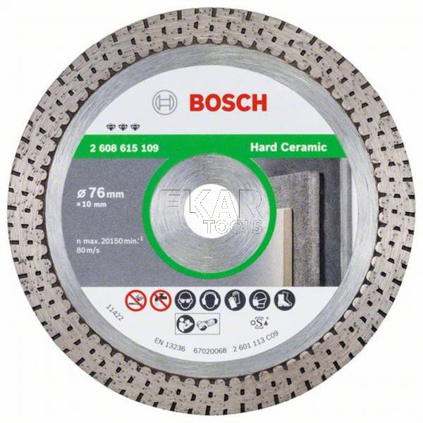 Tarcza diamentowa do płytek 76mm BOSCH 2608615109