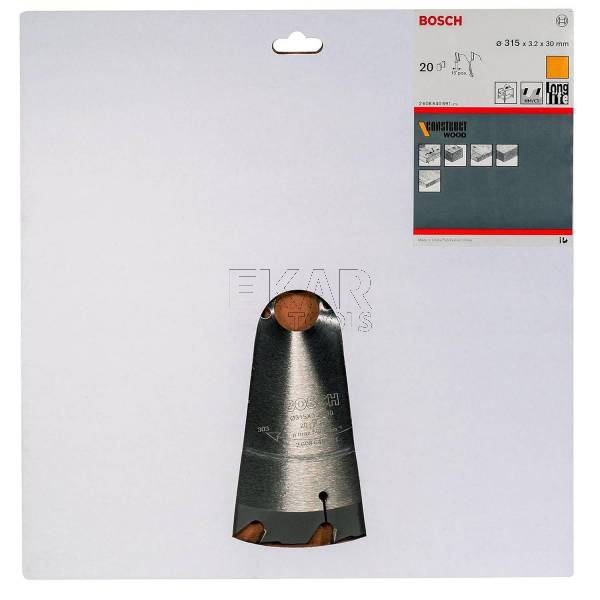 Piła tarczowa 315x3,2x30 Z20 Construct Wood 2608640691 - zdjęcie nr 3