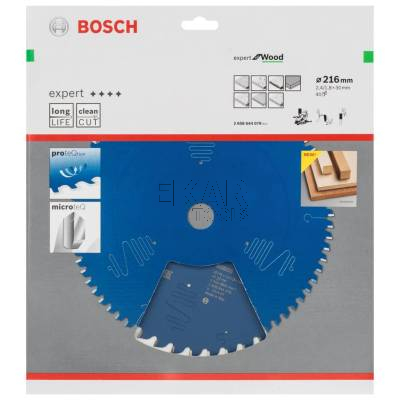 Tarcza pilarska do drewna 216x30x2,4mm 40z Expert for Wood BOSCH 2608644079 - zdjęcie nr 3