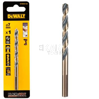 Wiertło do metalu 7mm 1szt. HSS-G DeWalt BLACK GOLD DT20524