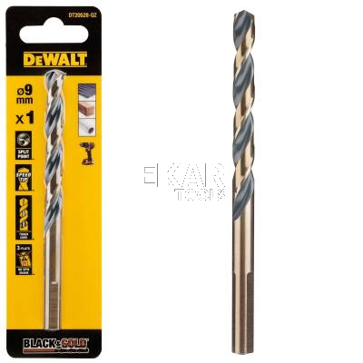 Wiertło do metalu 9mm 1szt. HSS-G DeWalt BLACK GOLD DT20528