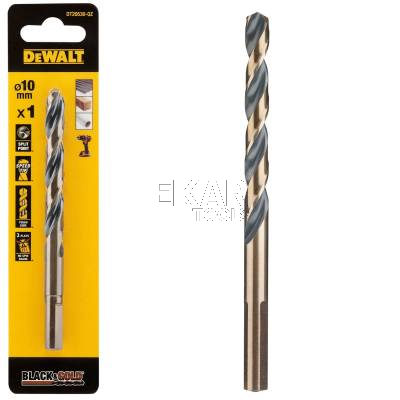 Wiertło do metalu 10mm 1szt. HSS-G DeWalt BLACK GOLD DT20530