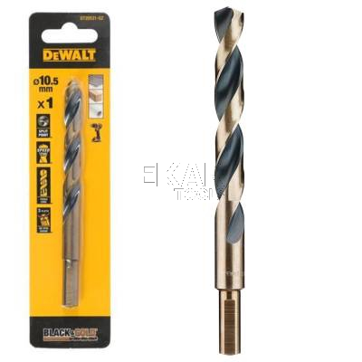 Wiertło do metalu 10,5mm 1szt. HSS-G DeWalt BLACK GOLD DT20531