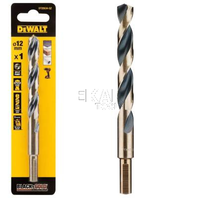 Wiertło do metalu 12mm 1szt. HSS-G DeWalt BLACK GOLD DT20534