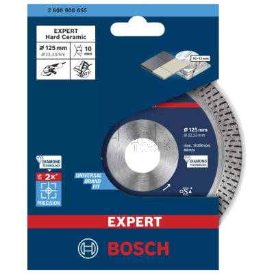 Tarcza diamentowa do płytek 125mm EXPERT Hard Ceramic BOSCH 2608900655 - zdjęcie nr 2
