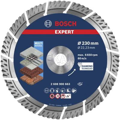 Tarcza diamentowa uniwersalna 230mm EXPERT Multi Material BOSCH 2608900663 - zdjęcie nr 2