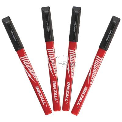 Zestaw 4 cienkopisów markerów czarnych INKZALL Milwaukee 48223164 - zdjęcie nr 2