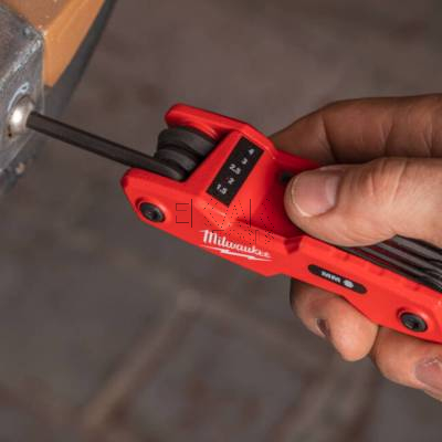 Zestaw składanych kluczy sześciokątnych HEX 8szt Milwaukee 4932480978 - zdjęcie nr 3