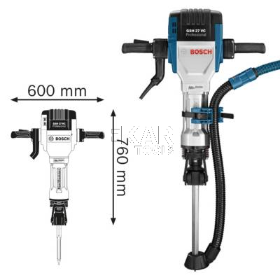 Młot wyburzeniowy BOSCH GSH 27 VC 061130A000 62J 2000W - zdjęcie nr 3