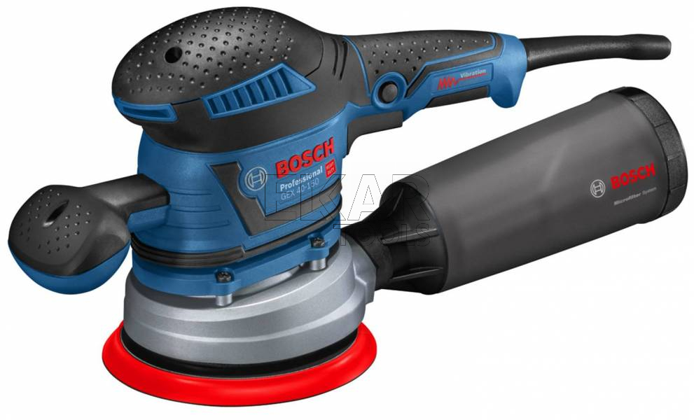 Szlifierka mimośrodowa BOSCH GEX 40-150 060137B201 150mm 400W + L-BOXX - zdjęcie nr 2