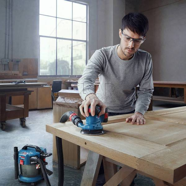 Szlifierka mimośrodowa akumulatorowa BOSCH GEX 185-Li 06013A5020 18V 125mm - zdjęcie nr 3